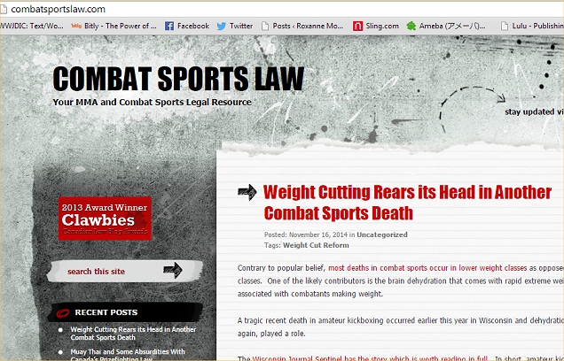 combat sports law