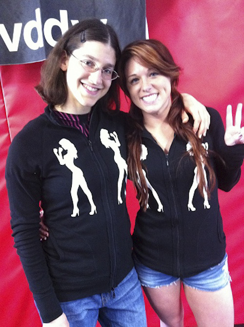 Roxy and Brittany in sponsorware (Fightchix)